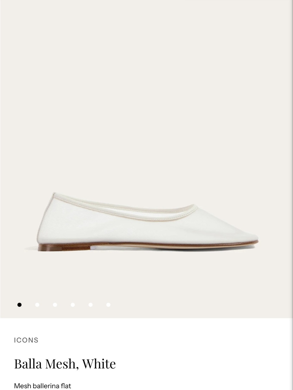 NIB Dear Frances Balla Mesh White 38